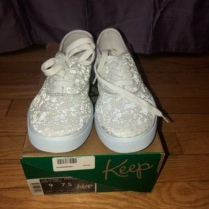 Silver Speckled Sneakers